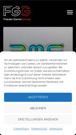 Vorschau der mobilen Webseite friedergamm.de, Frieder Gamm