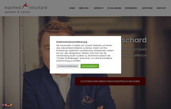 Vorschau von www.manfredritschard.com, Manfred Ritschard und Partner GmbH
