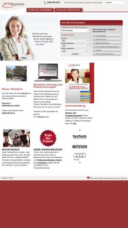 Vorschau der mobilen Webseite www.pro-komm.de, ProKomm