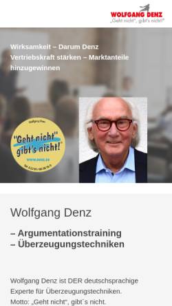 Vorschau der mobilen Webseite www.denz.de, Wolfgang Denz