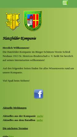 Vorschau der mobilen Webseite hatzfelder-kompanie.de, Hatzfelder Kompanie