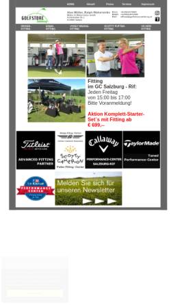 Vorschau der mobilen Webseite golfstore-salzburg.at, Golfschule Alex Müller