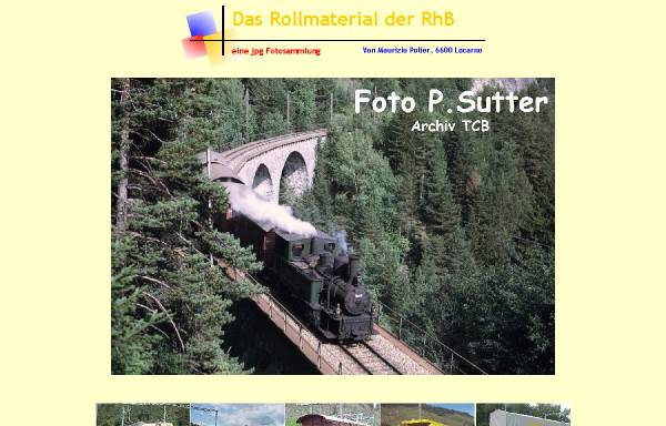 Vorschau von www.polier.ch, Rollmaterial der Rhätischen Bahn (RhB)