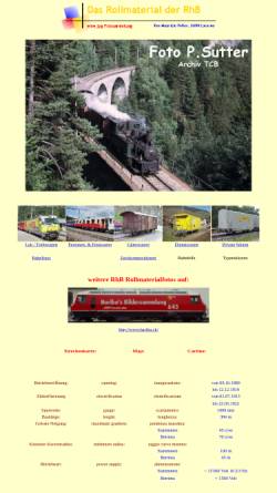 Vorschau der mobilen Webseite www.polier.ch, Rollmaterial der Rhätischen Bahn (RhB)