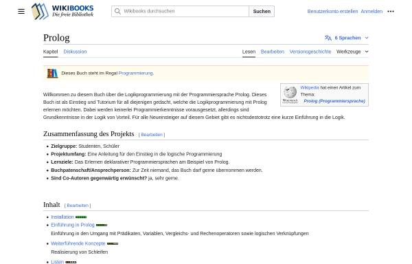 Prolog Wikibook