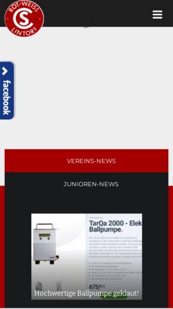Vorschau der mobilen Webseite www.rot-weiss-lintorf.de, Aktuelle Neuigkeiten Rot Weiss Lintorf