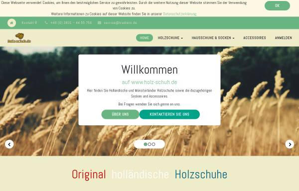 Vorschau von www.holz-schuh.de, Klompenverkoop
