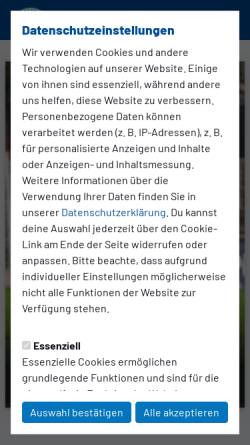 Vorschau der mobilen Webseite www.ssvg.de, SSVg Velbert 02
