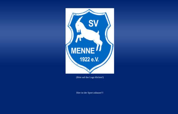 Vorschau von www.svmenne.de, SV Menne 1922 e.V.