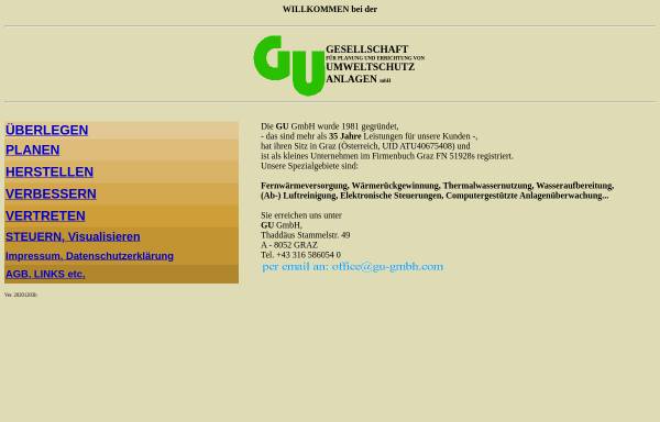 GU Gesellschaft für Planung und Errichtung vom Umweltschutzanlagen mbH
