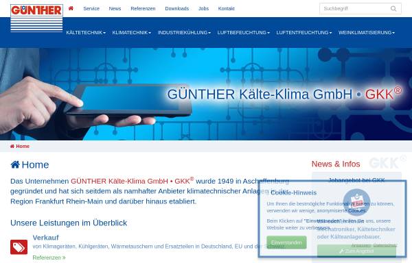 Vorschau von www.gkk.net, Günther Kälte-Klima GmbH