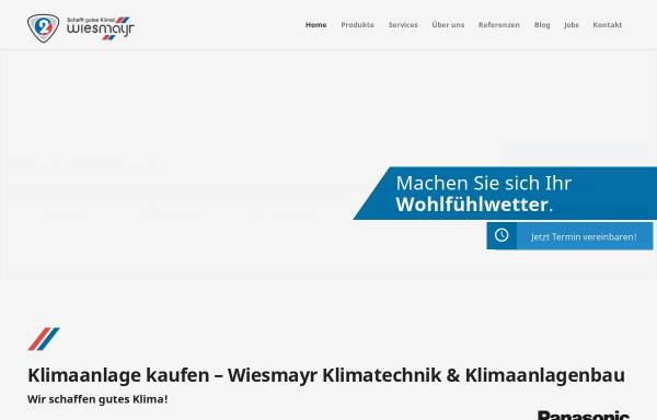 Vorschau von www.wiesmayr.com, Wiesmayr-Klimatechnik GesmbH