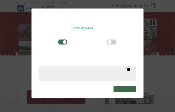 Vorschau von www.allmersbach.de, Gemeinde Allmersbach