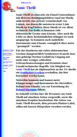 Vorschau der mobilen Webseite home.snafu.de, Sonic Thrill - Synthesizerlexikon