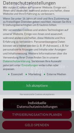 Vorschau der mobilen Webseite www.akb.de, Aktion Knochenmarkspende Bayern e.V.