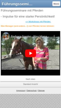 Vorschau der mobilen Webseite www.gorsler.ch, Dr. Barbara Gorsler