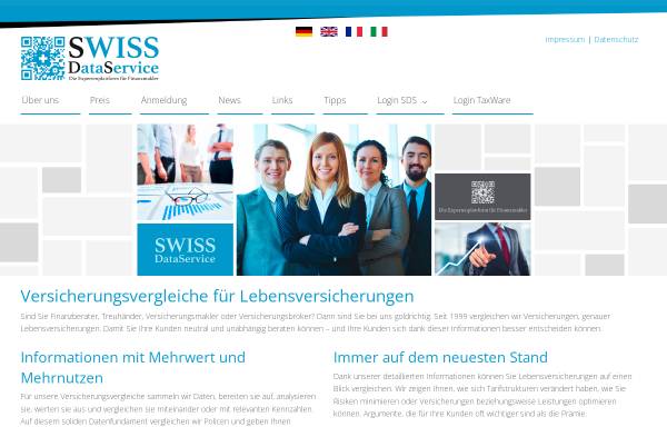 Vorschau von www.swiss-data.ch, Swiss DataService GmbH