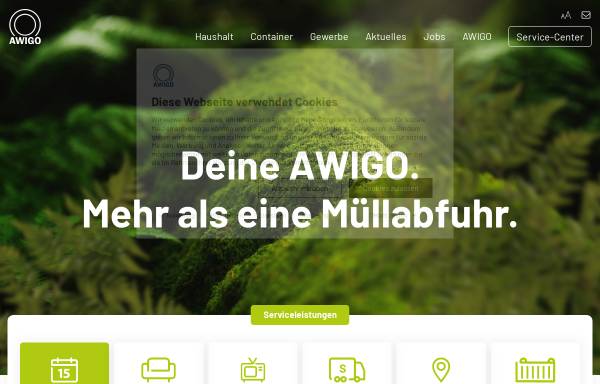 Vorschau von www.awigo.de, Abfallwirtschaft Landkreis Osnabrück GmbH