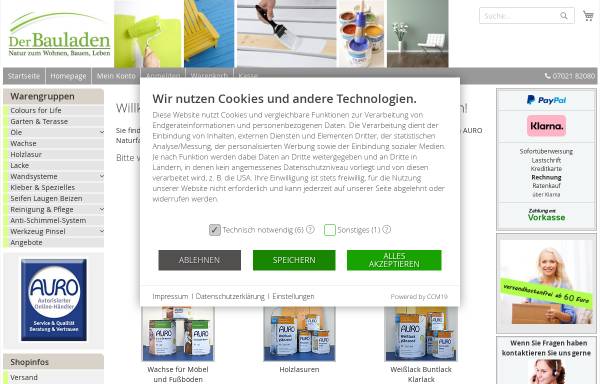 Vorschau von www.auro-24.de, Der Bauladen - Reinigungsmittel und Naturfarben