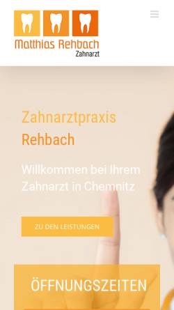 Vorschau der mobilen Webseite xn--weisse-gesunde-zhne-vwb.de, Matthias Rehbach