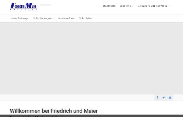 Vorschau von www.friedrich-u-maier.de, Autohaus Friedrich und Maier