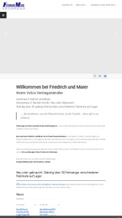 Vorschau der mobilen Webseite www.friedrich-u-maier.de, Autohaus Friedrich und Maier