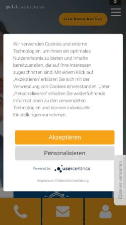 Vorschau der mobilen Webseite www.pli-solutions.de, p.l.i. solutions GmbH