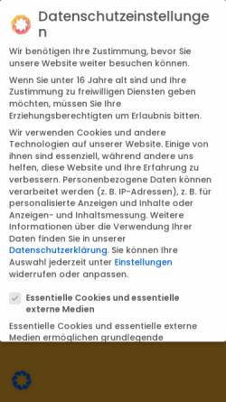 Vorschau der mobilen Webseite baeckerei-donath.de, Bäckerei Donath und Cafe Königswald