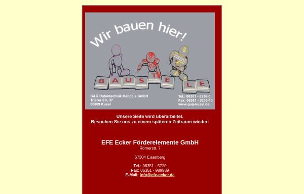 Vorschau von www.efe-ecker.de, EFE Ecker Förder-Elemente GmbH