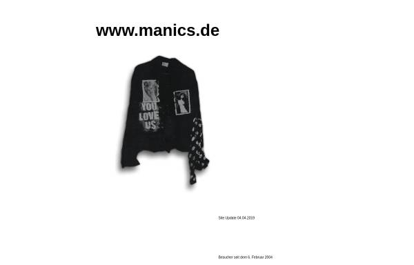 Vorschau von www.manics.de, Manic Street Preachers