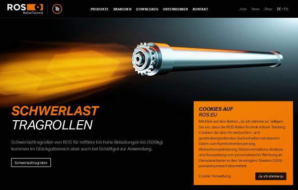 Vorschau von ros-rollentechnik.de, ROS Rollentechnik Reinhold Schneider GmbH