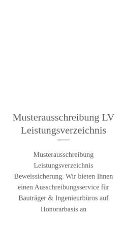 Vorschau der mobilen Webseite www.beweissicherungen.de, Schmalfuß