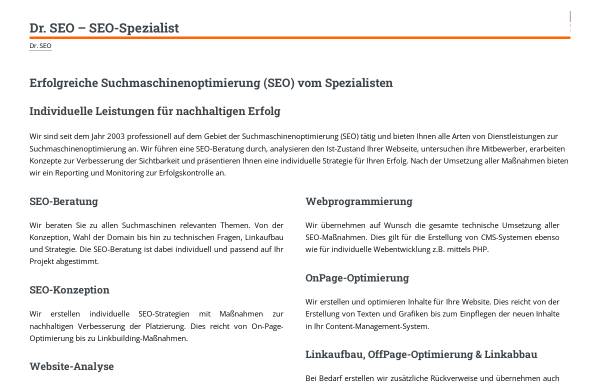 Vorschau von www.suchmaschinen-doktor.de, Suchmaschinen-Doktor.de