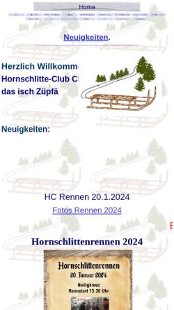 Vorschau der mobilen Webseite www.hcklusen.ch, Hornschlittenclub Klusen