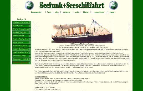 Vorschau von seefunknetz.de, Seefunk und Seeschifffahrt