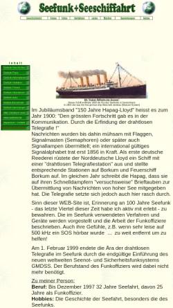 Vorschau der mobilen Webseite seefunknetz.de, Seefunk und Seeschifffahrt