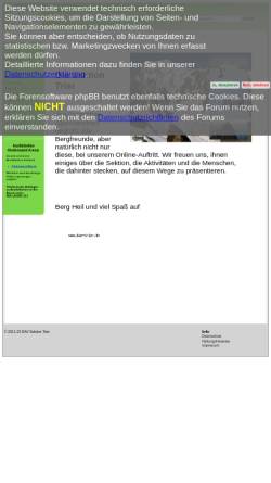 Vorschau der mobilen Webseite www.dav-trier.de, Deutscher Alpenverein e. V. Sektion-Trier