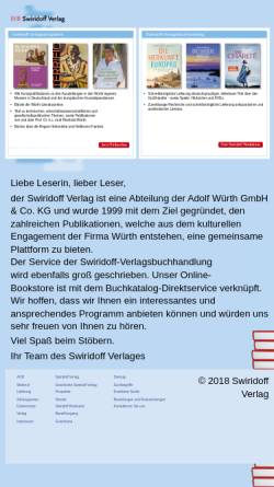 Vorschau der mobilen Webseite www.swiridoff.de, Swiridoff-Verlag