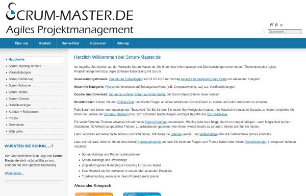 Vorschau von scrum-master.de, Scrum-Master.de