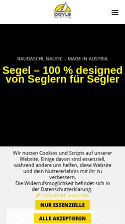 Vorschau der mobilen Webseite www.raudaschl.co.at, Raudaschl Segel