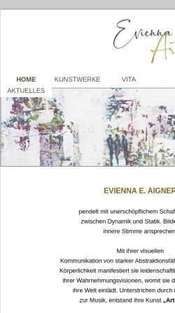 Vorschau der mobilen Webseite www.evienna-aigner.com, Aigner, Evelyne