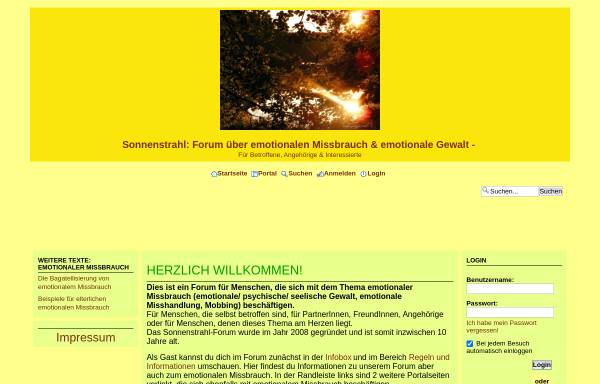 Vorschau von sonnenstrahl.forumieren.com, Sonnenstrahl