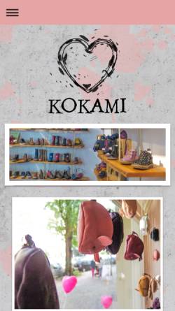 Vorschau der mobilen Webseite www.kokami.com, Kokami