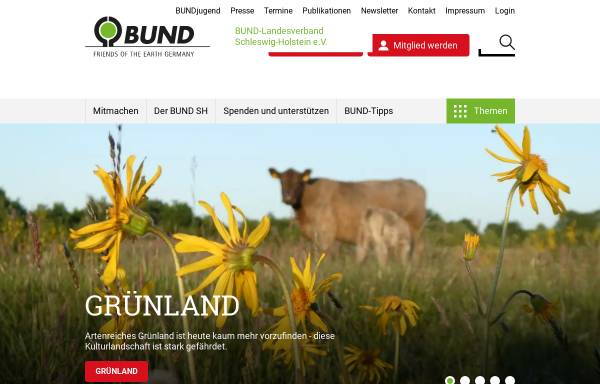 Vorschau von www.bund-sh.de, BUND - Bund für Umwelt- und Naturschutz Deutschland - Landesverband Schleswig-Holstein