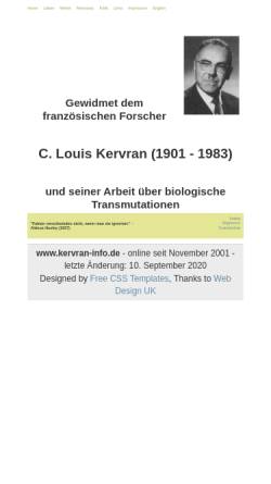 Vorschau der mobilen Webseite www.lasarcyk.de, Kervran, C. Louis (1901-1983)