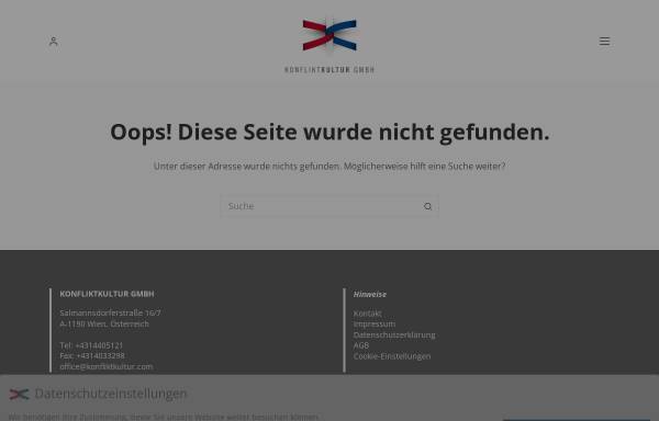 Vorschau von www.konfliktkultur.com, Wirtschaftsmediation für KMUs in Österreich