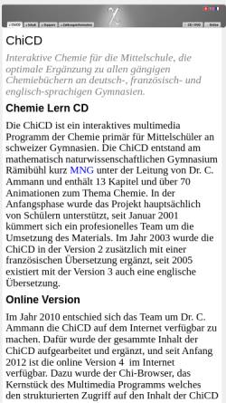 Vorschau der mobilen Webseite www.lerncd.ch, Chi CD