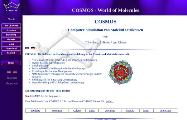 Vorschau von www.cosmos-software.de, COSMOS