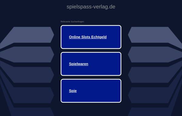 Vorschau von www.spielspass-verlag.de, Spiel Spass Verlag
