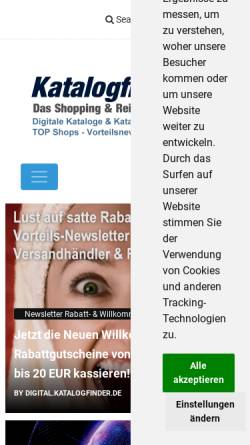 Vorschau der mobilen Webseite www.katalogfinder.de, Katalogfinder.de, Peter Vollmer